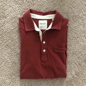 Men’s maroon/dark red Billy Reid polo!